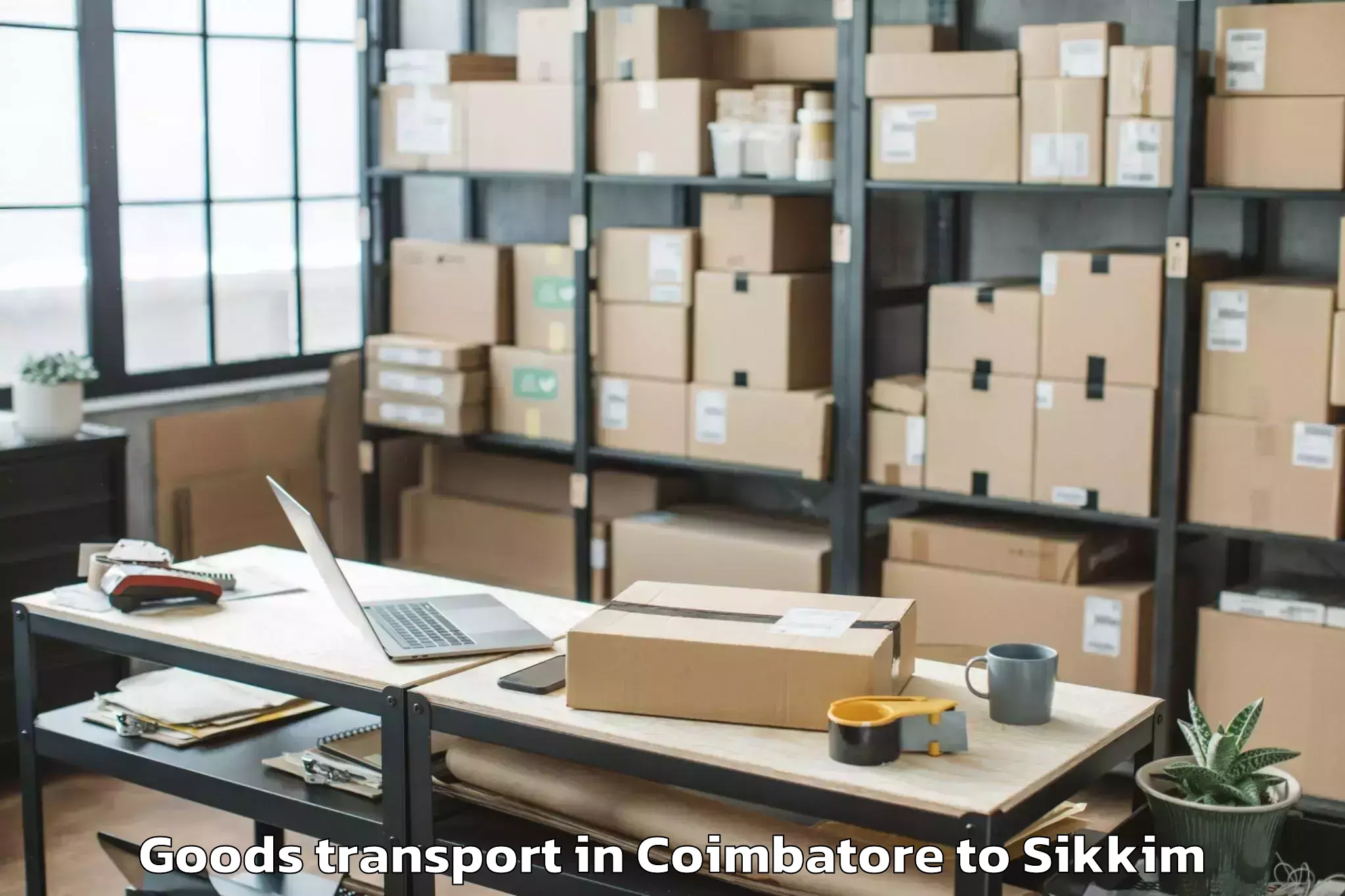 Efficient Coimbatore to Gyalshing Goods Transport